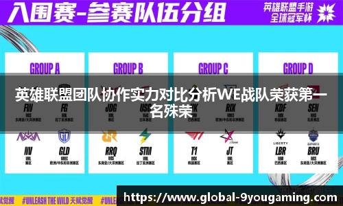 英雄联盟团队协作实力对比分析WE战队荣获第一名殊荣
